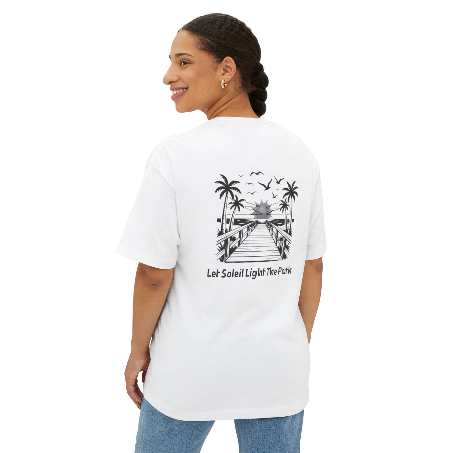 Let Soleil Light the Path Sunset Graphic Tee